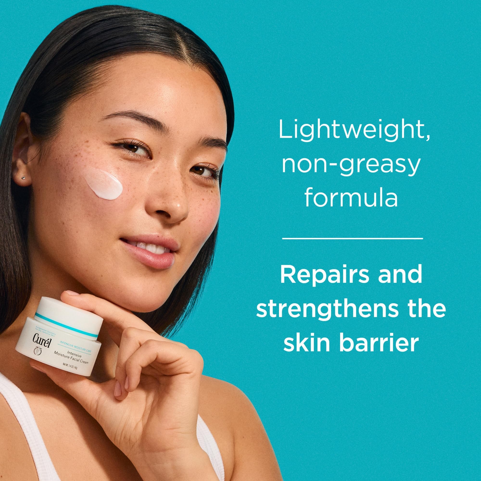 Curel Japanese Skin Care Intensive Face Moisturizer Cream, Face